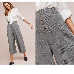 Anthropologie Maeve Cropped Menswear Pants